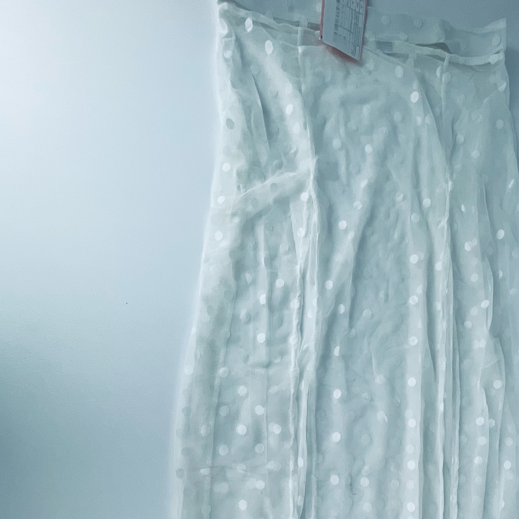 Dobby Mesh Split Front Max White